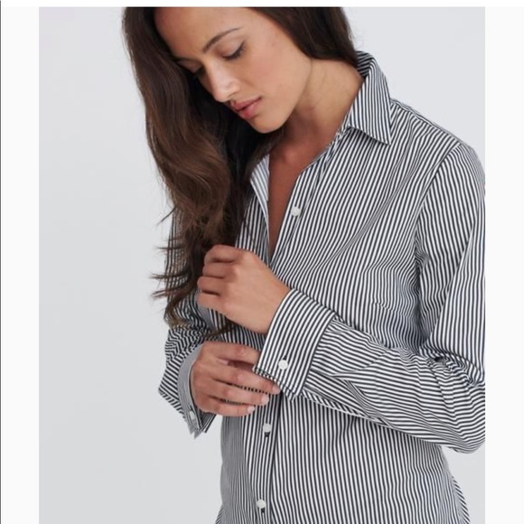UNTUCKit Tops - Untuckit Julianna Striped Shirt with French Cuffs
